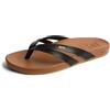 Reef Cushion Spring Joy Womens Flip Flop, Molded Cushion Footbed, Arch Support, Black/Tan, 5