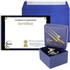 Makai - Vero meteorite, stella cadente da circa 15 grammi con certificato di autenticità, biglietto regalo personalizzato con dedica (certificato personalizzabile)
