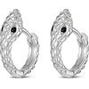 MARLION JEWELS Orecchini da donna in argento 925 a forma di serpente. Set Orecchini da donna con finitura in argento sterling o oro 18 carati ideali per regalo... Gioielli donna