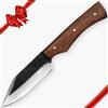 Hobby Hut HH-338, Coltello a Lama Fissa, Coltello da Caccia, con Fodero, Coltello Bushcraft in Acciaio al Carbonio 1095 da 20,9 cm, coltelli a Lama Fissa, Caccia
