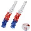 Joysuelly 2 Pezzi Rete da Basket, rete canestro basket esterno rimovibile reti da basket di ricambio in Poliestere tricolore dimensioni standard Rete per sport all'aperto e chiuso