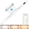 Ferswe 5W Lampada da Incasso per Cucina, 2500mAh USB Illuminazione per Armadio con Telecomando, Striscia di Luce da Incasso Batteria Lampada da Soffitto per Presa, Cucina, Illuminazione per Specchio
