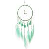 Acchiappasogni Piccolo Con Cristalli E Piume Bianche, Decorazione Boho Per Auto O Casa, Albero Della Vita - 5
