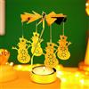 4EVERHOPE Portacandela girevole, portacandela a carosello rotante per candeline, regalo di compleanno originale per donne, mamma, sorella, Natale, San Valentino, decorazioni per feste, regalo (Snowman)