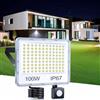 TASINUO Faro LED Esterno con Sensore di Movimento 100W 10000LM 1 Pezzi | 6500K Bianca Fredda Faretto Esterno con Sensore di Movimento, Impermeabile IP67 Luce LED Esterno per Giardino Garage Balcone