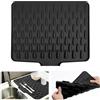 Vicloon Tappetino Scolapiatti in Silicone, Tappetino per Lavello Cucina 40x30, Pieghevole, Tappetino Antiscivolo per Scolapiatti per Lavello, Tovaglietta, per Bancone della Cucina, Lavello, Nero