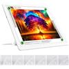 TOHETO Lavagna luminosa ricaricabile A3 con supporto, cuscinetto luminoso magnetico super luminoso con pulsanti laterali, scatola luminosa wireless per tracciare e disegnare, tavolo luminoso a LED