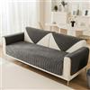 Luxvara Copridivano Impermeabile Copri Divano Antigraffio Gatto Cani, Coperta Universale con Supporto antiscivolo, a Forma di L, per Soggiorno, Disponibile in Diverse Dimensioni (Grigio, 90x160cm)
