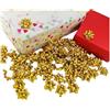 GMM Coccarde da Regalo Adesive, Fiocchi da Regalo Adesivi, Confezione da 100 pz Metalliche, x Regali Natale, San Valentino, Compleanno, Laurea e Ricorrenze Varie 2.5cm (Oro)