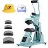 VEVOR Pressa a Caldo per Cappelli con 4 Piastre Intercambiabili 160x65/160x80/140x65/140x80 mm, Pressa a Caldo per Cappelli con Controllo della Temperatura e del Tempo, Colore Verde