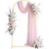VEVOR Supporto per Fondale ad Arco in Metallo da 2 x 1 m, Struttura Stabile, Facile da Montare, Set di Fondali ad Arco per Feste per Matrimoni, Feste di Compleanno, Decorazioni per Cerimonie