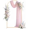 VEVOR Supporto per Fondale ad Arco in Metallo da 2,2 x 1,2 m, Struttura Stabile, Facile da Montare, Set di Fondali ad Arco per Feste per Matrimoni, Feste di Compleanno, Decorazioni per Cerimonie