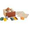 Small Foot Gioco con Elementi ad Incastro Montessori in Legno FSC 100% Certificato, Bastoncini e Forme Geometriche, Giocattolo per la motricità per Bambini da 1 Anno, 12743