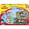 Educa - Topolino e Amici Superpack 4 in 1 | 2 Puzzle 25 Pezzi, Domino 21 Tessere, Memory Identic | Licenza ufficiale Disney Mickey Mouse | Dai 3 anni (19099)
