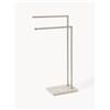 Westwing Collection Porta asciugamani con base in marmo Simba