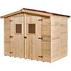 Habrita Casetta in legno da giardino habrita eden in abete rosso massiccio 270x187x210 cm