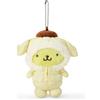 Sanrio RARA mascotte invernale Pompompurin originale Sanrio - design tuta da neve tr...