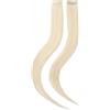 Rapunzel of Sweden Single Invisible Clip-ins Straight / 2 pieces 10.10 Platinum Blonde 40 cm Extension per capelli 10 g