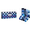 Happy Socks 4-Pack Socks Gift Set Calzini, Blu Navy, 36-40 Unisex-Adulto