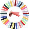 Yoosit Confezione da 40 fermagli per capelli in tessuto grosgrain, 5 cm, completamente foderati, forcine per capelli, accessori fai da te per bambine e bambini