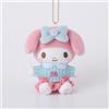 Kthings NUOVO!! Sanrio My Melody Peluche Mascotte 4" - Hokkori Knit Giocattolo Morbido