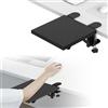 Tissting Bracciolo per Scrivania Ergonomico Pieghevole, 20x24 cm, Nero | Supporto Braccio Mouse Scrivania 20x24cm Pieghevole 90 Gradi Ergonomico