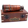 US HANDICRAFTS Telescopio artigianale | con scatola | Riproduzione vintage funzionale in ottone nautico antico telescopio | Spyglass nautico in ottone e decorazione da collezione 38,1 cm