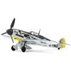 NUOTIE Messerschmitt BF-109 1/72 Kit di aeromodelli German WWII Modellino di aeroplano pressofuso Collezione e display di modelli di caccia in metallo (Giallo Deserto)