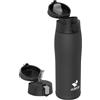 AORIN Borraccia Termica, Borraccia in Acciaio Inox 18/8, 750ml Borraccia Bambini, Bottiglia Termica Senza BPA e Perdite, Thermos per Sport, Outdoor e Pendolarismo con 2 Coperchi