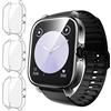 iVoler 3 Pezzi Cover e Pellicola Protettiva per Amazfit GTS 3, Copertura Completa Custodia Trasparente, Ultra Sottile Morbida TPU Anti-Graffio Protezione Schermo Antiurto Case