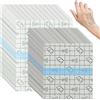 EceoThsy 50 Pezzi Cerotti Impermeabili Trasparenti -2 Dimensioni (15x12cm E 12x10cm) -Pellicola Protettiva Per Tatuaggi, Cicatrici Chirurgiche E Ferite Adesivo Medico Ipoallergenico,Respirabile Per Doccia E Sp