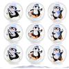 Ntwdby Pinguino Scaldamani Riutilizzabile, 9 Pezzi Scaldamani Tascabile per bambini e adulti, Scaldamanis a forma di pinguino, Scaldamanis Gel da Piegare, per le Fredde Giornate Invernali, Viaggi, Sport