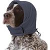 XFSRG Paraorecchie Cocker Scaldaorecchie per Cani e Collo Cappuccio Protettivo Avvolgente Protezione le Orecchie del Cane Scaldacollo(Grigio-S)