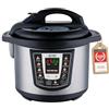 TZS First Austria - Pentola a pressione elettrica 6L con 9 programmi automatici - Multicooker 1000W come cuociriso, vaporiera, Crock Pot ecc. - Multivarka elettrico a pressione