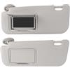 Yechiry Visiera Parasole per Auto - Grigio in PVC ad Alta Durezza per Lato Guidatore Sinistro con Specchietto di Cortesia, Sostitutiva per E170 E180 2014-2019
