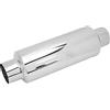 Ejoyous Silenziatore per Auto 2,5 Pollici, Silenziatore di Scarico Universale Arrotondato per Tubo di Scarico Posteriore per Auto Silenziatore Posteriore per Moto Silenziatore di