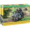 Zvezda 923717-1/35 Zündapp K800 con carrello laterale, scala 1:35