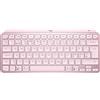 Logitech MX Keys Mini tastiera RF senza fili + Bluetooth QWERTY Nordic Rosa