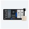 Mediamondo-IT Shelly Pannello a muro grande Wall Display X2 Grigio + Sensore BLU H&T Avorio
