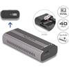 Delock Custodia USB Type-C da 40 Gbps per 1 SSD M.2 NVMe PCIe