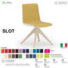 SEIPO SLOT SL0008 poltrone girevole Quattro piedi in legno ECOPELLE D2
