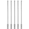 QUARKZMAN 5Pz #1 Punte Cacciavite Phillips PH1 1/4 Gambo Esagonale 6 (150mm) Lungo Acciaio S2 Magnetiche Inserti per Avvitatore per Cacciavite Elettrico Punte Trapano 0.157 (4mm) Asta