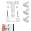EceoThsy 4 Pcs Serrature in Lega Di Zinco, Bloccatori Per Finestra Di Sicurezza E Limitatori Per Bambini, Serrature Per Porte E Finestre in Alluminio E Legno, Sicurezza Aggiuntiva, Blocco Per Finestre