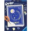 Ravensburger CreArt Serie Trend D Zodiaco: Segno della Vergine, Kit per Dipingere con i Numeri, Contiene una Tavola Prestampata, Pennello, Colori e Accessoriper tutti i creativi dai 12+ anni