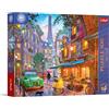 Trefl Premium Plus Quality - Puzzle Tea Time: Caffè a Parigi - 500 pezzi, serie di immagini dipinte in stile nostalgico, perfetta corrispondenza dei pezzi, per adulti e bambini dai 10 anni in su