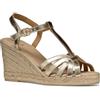 Geox D GELSA A, Sandalo con Zeppa Donna, Lt Gold, 40 EU