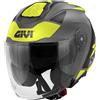 Givi casco jet X.25 Target - Titanio Nero giallo