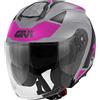 Givi casco jet X.25 Target - Titanio Rosa