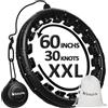 Solulife Hula Hoop Fitness - Cerchio fitness facile da usare con grande dimensione regolabile per adulti, bambini e principianti - Houla Hop confortevole e silenzioso (Hula Lila)