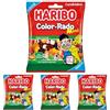 Haribo Color-Rado Mini, Mini Caramelle Gommose, Gusto Frutta E Liquirizia, Ideali Per Feste E Dolci Momenti Di Relax - 140gr (Confezione da 4)